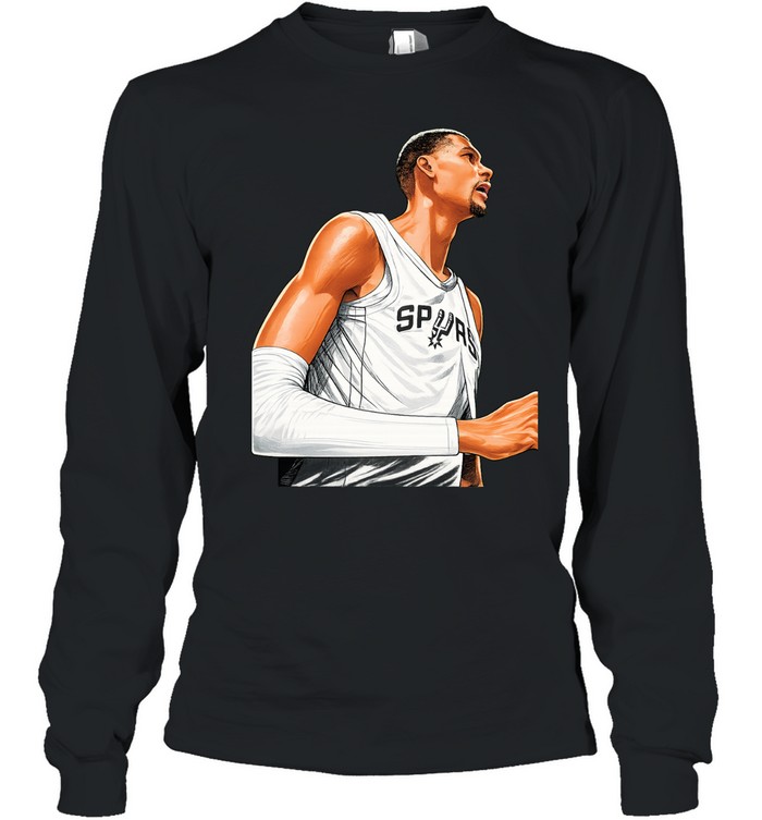 Victor Wembanyama San Antonio Spurs Anime Graphic Art Vintage Basketball Finals 2026 Long Sleeve Tee