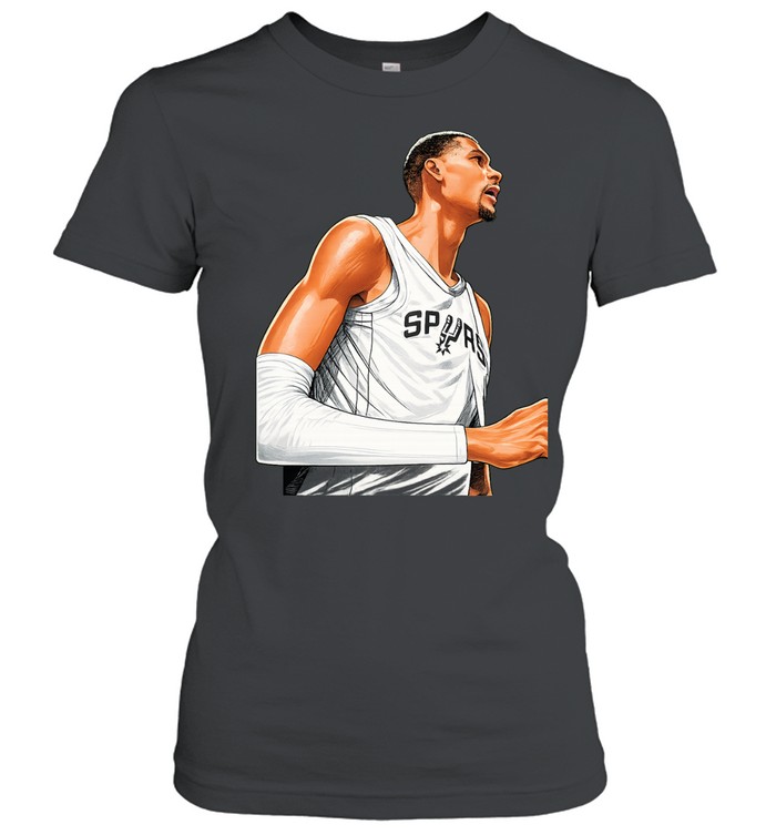 Victor Wembanyama San Antonio Spurs Anime Graphic Art Vintage Basketball Finals 2026 Women T-Shirt