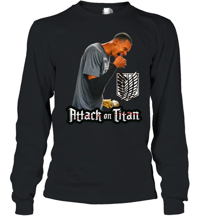 Victor Wembanyama San Antonio Spurs Basketball Attack On Titan 2026 Long Sleeve Tee