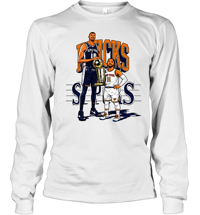 Victor Wembanyama San Antonio Spurs Jalen Brunson New York Knicks Long Sleeve Tee