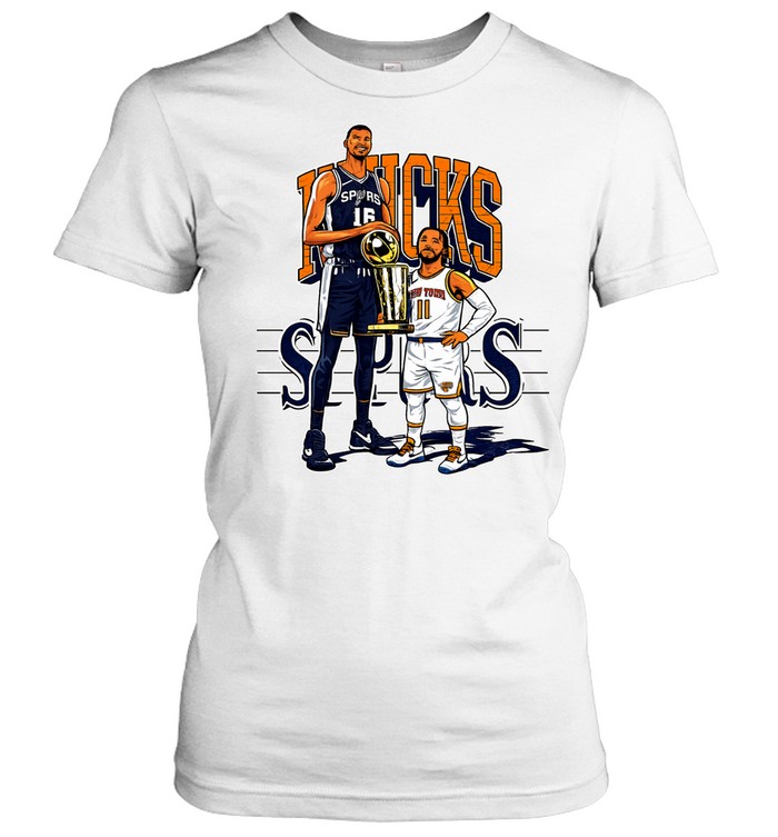 Victor Wembanyama San Antonio Spurs Jalen Brunson New York Knicks Women T-Shirt