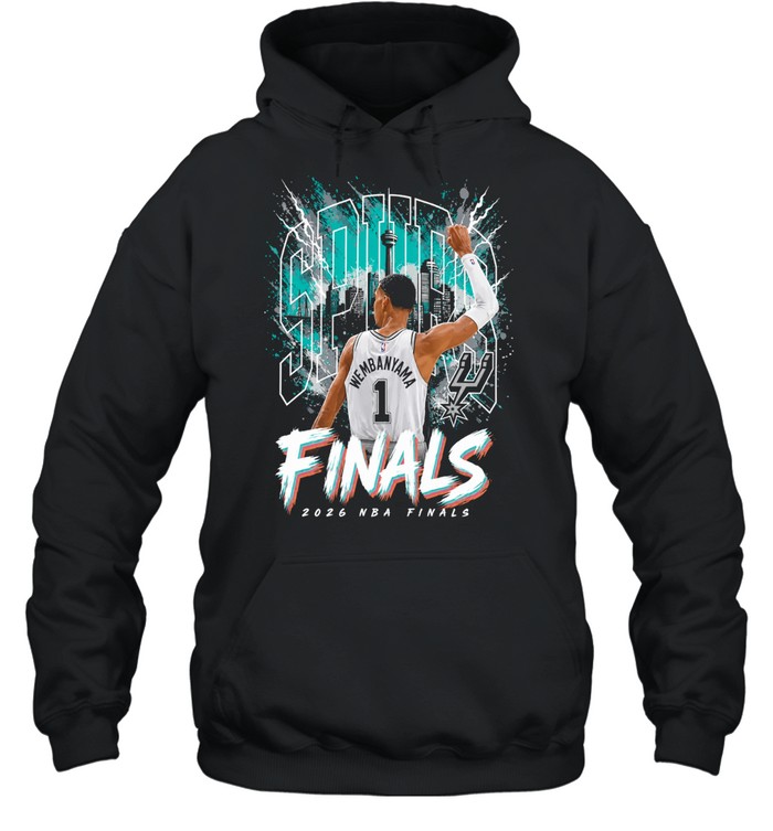 Victor Wembanyama San Antonio Spurs Outerstuff Youth 2026 Finals City Hoodie