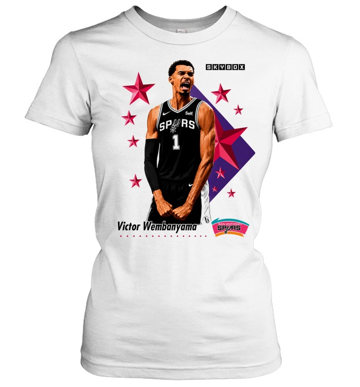 Victor Wembanyama San Antonio Spurs Skybox Vintage Retro Basketball Women T-Shirt