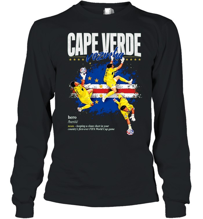 Vozinha cape verde hero clean sheet goalkeeper Long Sleeve Tee