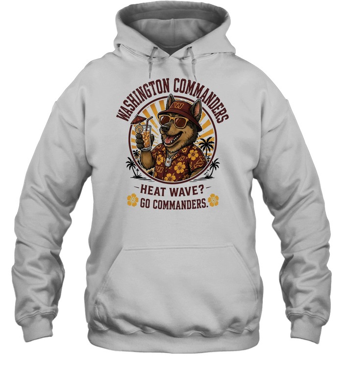 Washington Commanders heat wave beach vibes mascot Hoodie