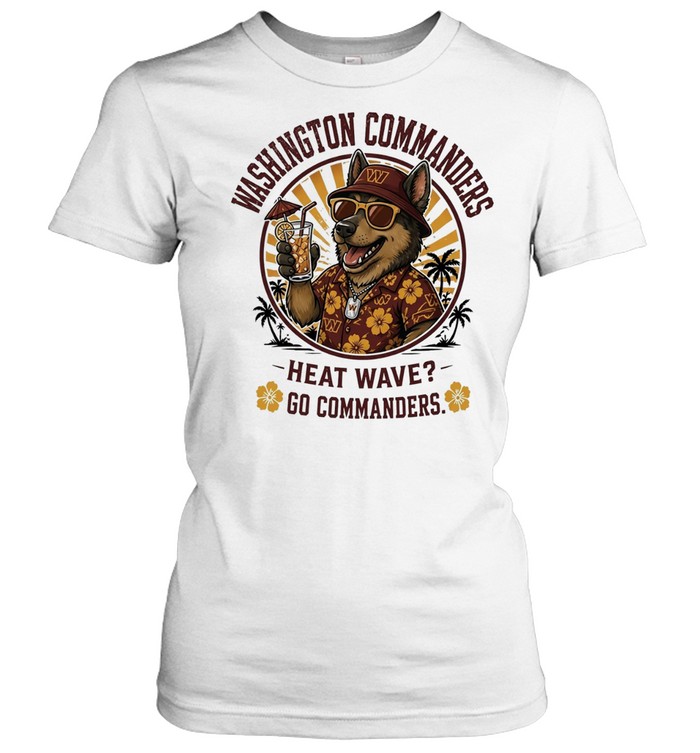 Washington Commanders heat wave beach vibes mascot Women T-Shirt