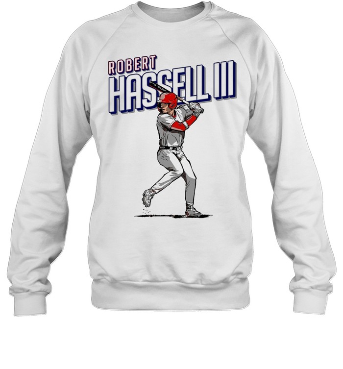 Washington Nationals baseball Robert Hassell III player art print Sweatshirt