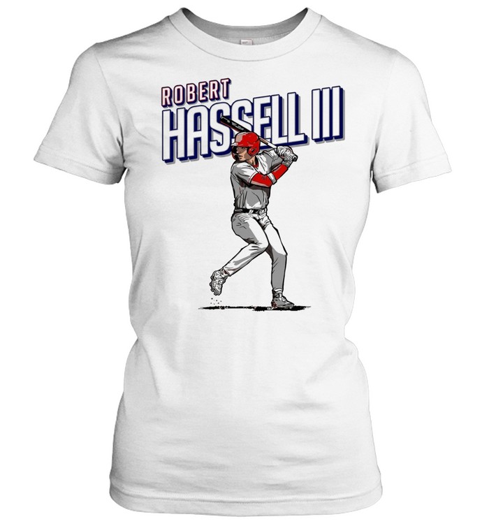 Washington Nationals baseball Robert Hassell III player art print Women T-Shirt