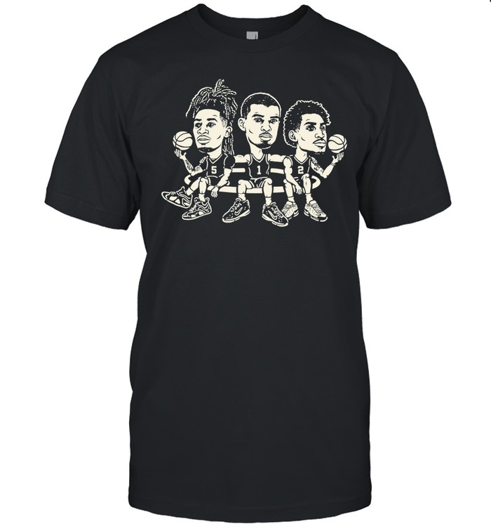 Wembanyama Stephon Castle Dylan Harper San Antonio Spurs Basketball Caricature Unisex T-Shirt