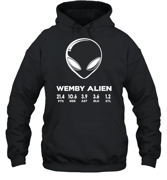 Wemby Alien Stats San Antonio Spurs fan Hoodie