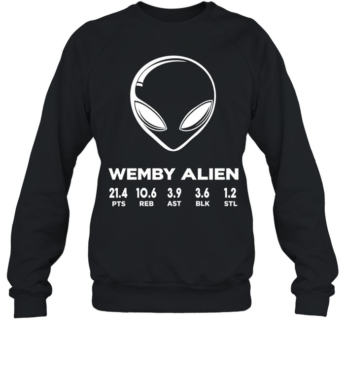 Wemby Alien Stats San Antonio Spurs fan Sweatshirt