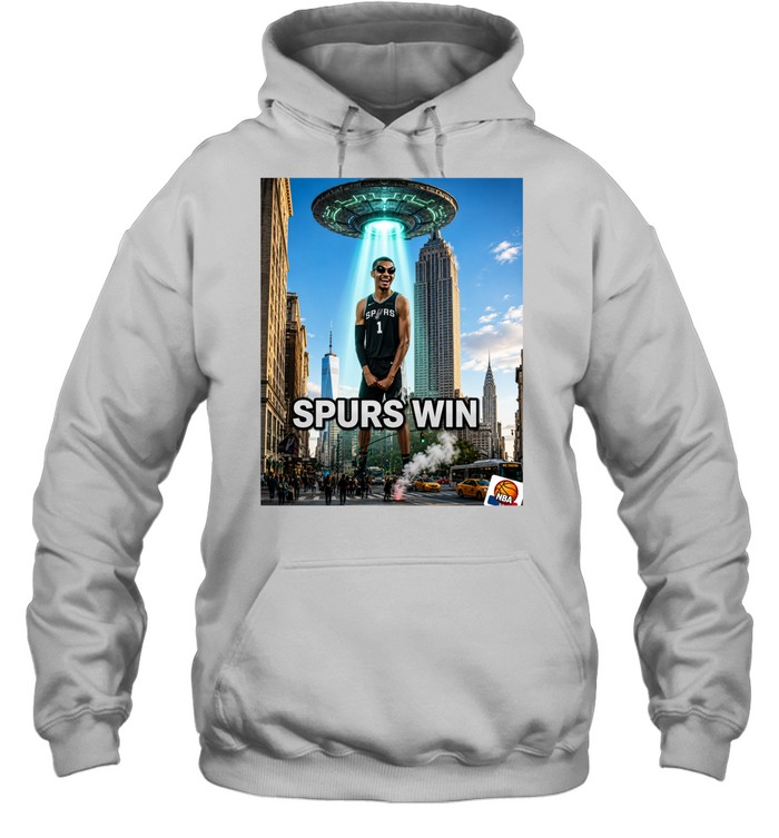 Wemby Statue of Liberty San Antonio Spurs New York City Skyline Hoodie