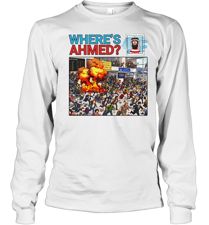Where’s ahmed satire dark humor Long Sleeve Tee