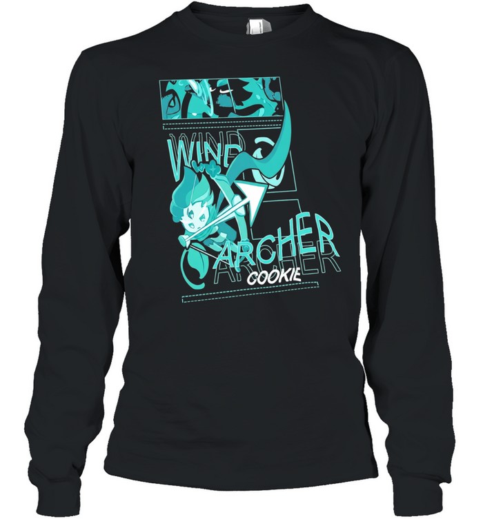 Wind Archer Cookie Run Kingdom Character Anime Video Game Long Sleeve Tee