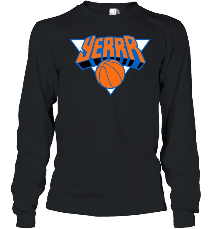 Yerrr Basketball Slang Vintage Graphic Finals 2026 Long Sleeve Tee