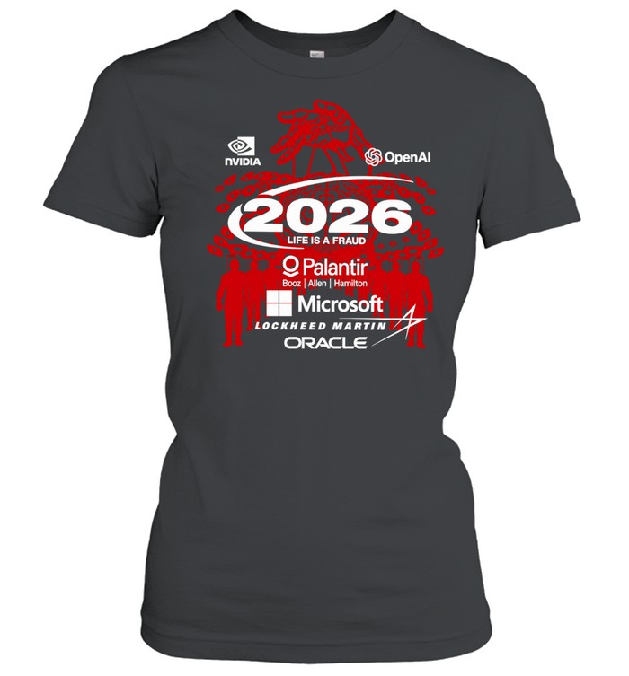 2026 Life Is a Fraud Tech Conspiracy Bootleg Women T-Shirt