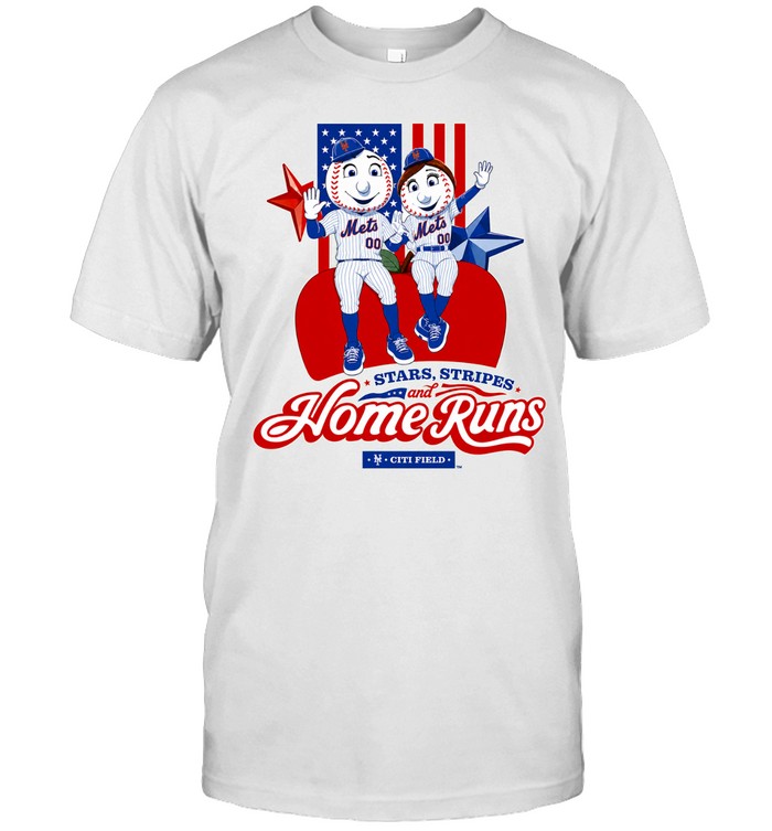 2026 NY Mets America 250 Mr And Mrs Met Unisex T-Shirt