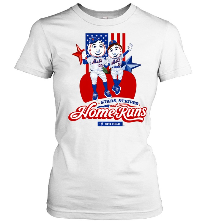 2026 NY Mets America 250 Mr And Mrs Met Women T-Shirt