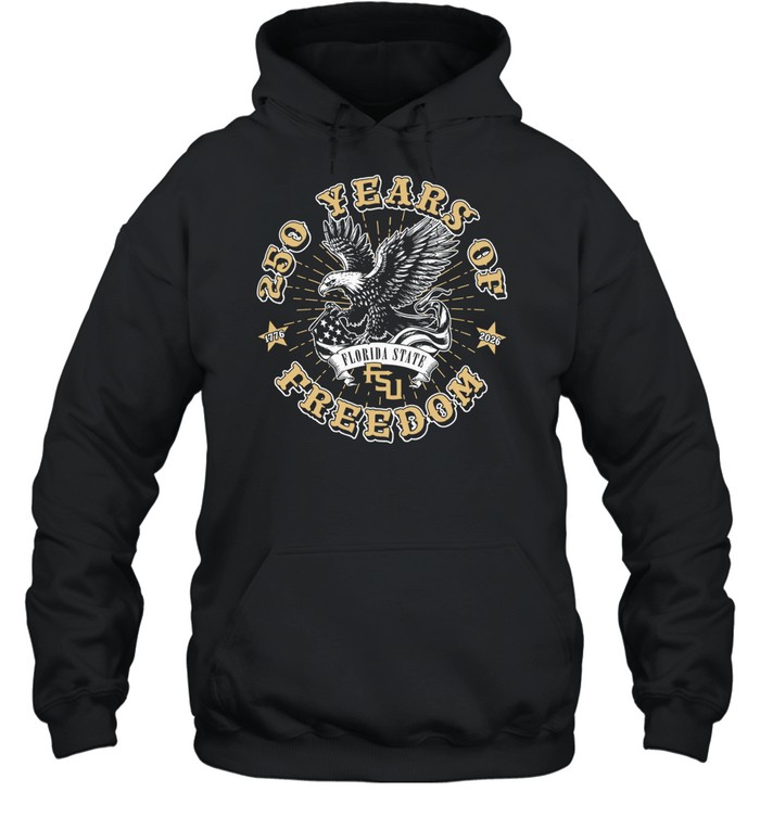 250 Years of Freedom 1776 2026 Florida State FSU American Eagle Patriotic Hoodie