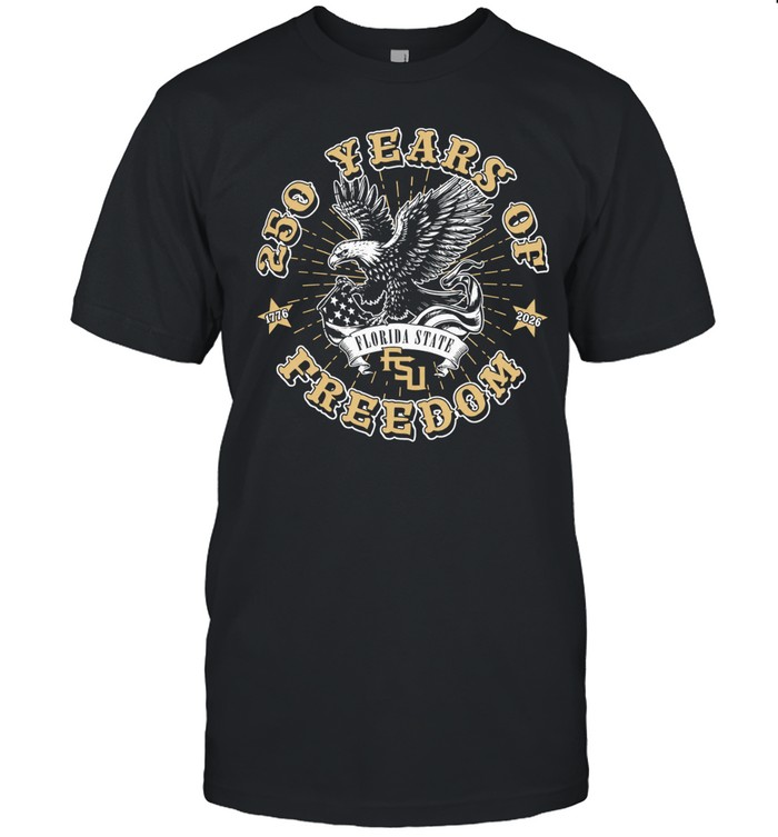 250 Years of Freedom 1776 2026 Florida State FSU American Eagle Patriotic Unisex T-Shirt
