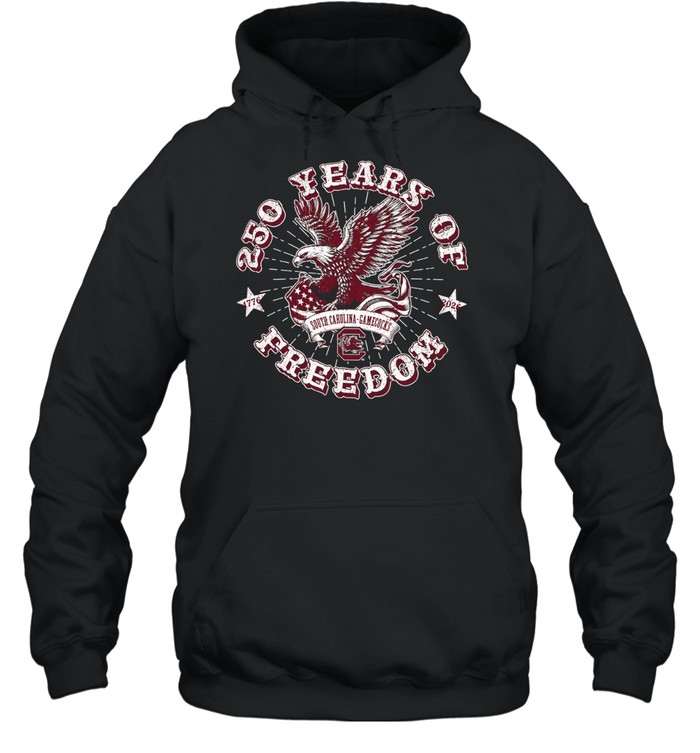 250 Years of Freedom South Carolina Gamecocks 1776 2026 Patriotic Eagle Gamecocks Hoodie