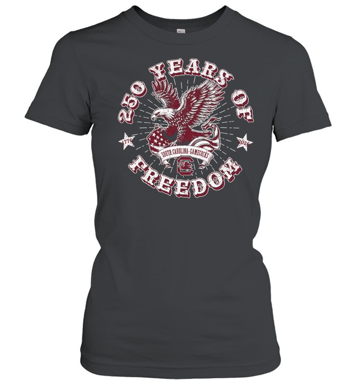 250 Years of Freedom South Carolina Gamecocks 1776 2026 Patriotic Eagle Gamecocks Women T-Shirt