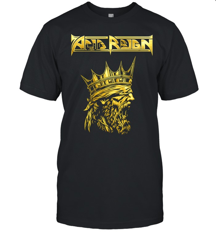 Acid Reign Crowned King Gold Logo Thrash Metal Unisex T-Shirt