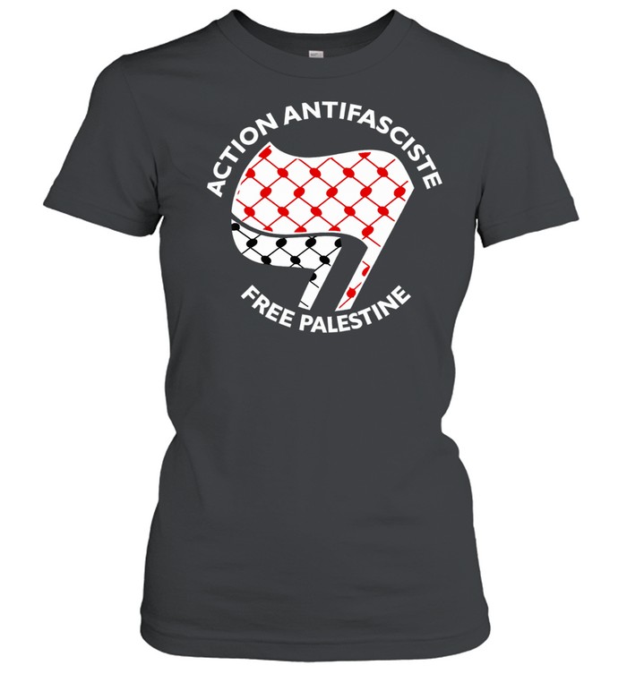 Action Antifasciste Free Palestine Women T-Shirt