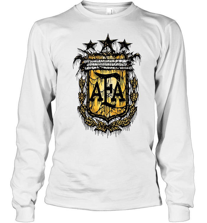 AFA Argentina National Team Crest soccer logo Long Sleeve Tee