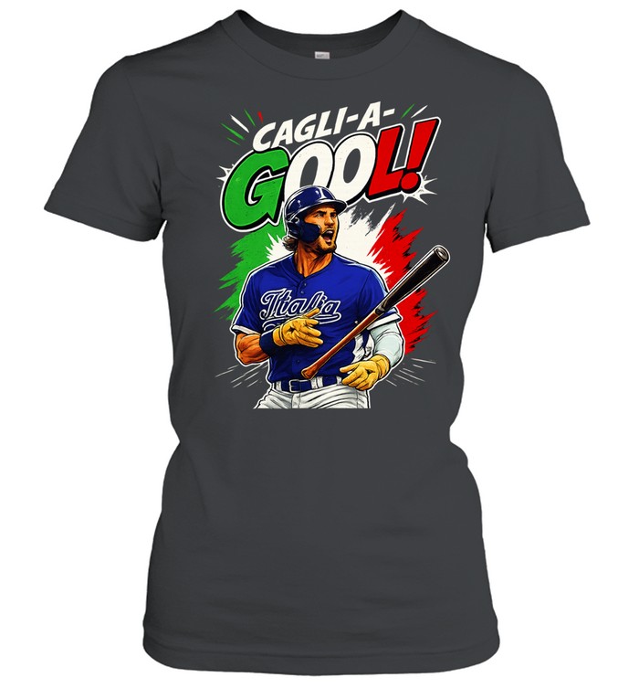 Alessandro Cagli-A-Gool Italia Baseball Women T-Shirt