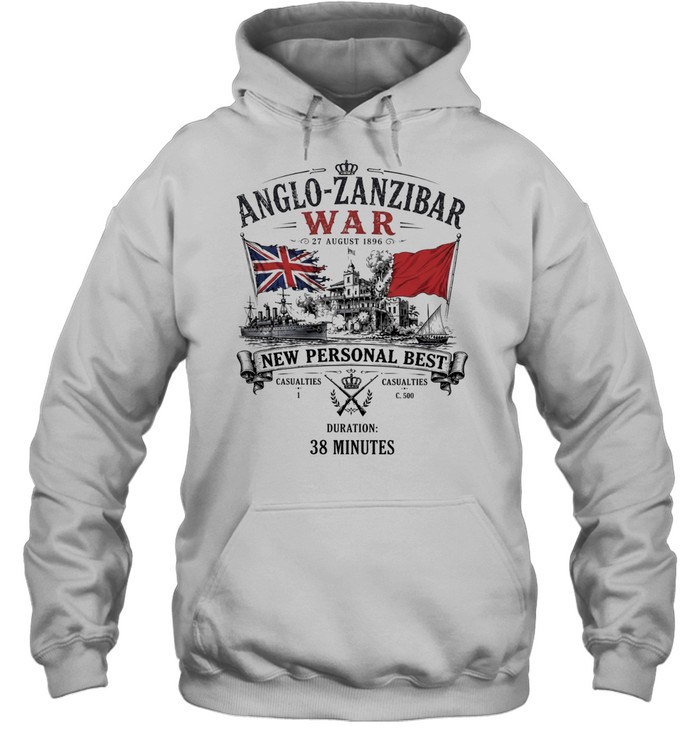 Anglo-Zanzibar war new personal best duration 38 minutes Hoodie