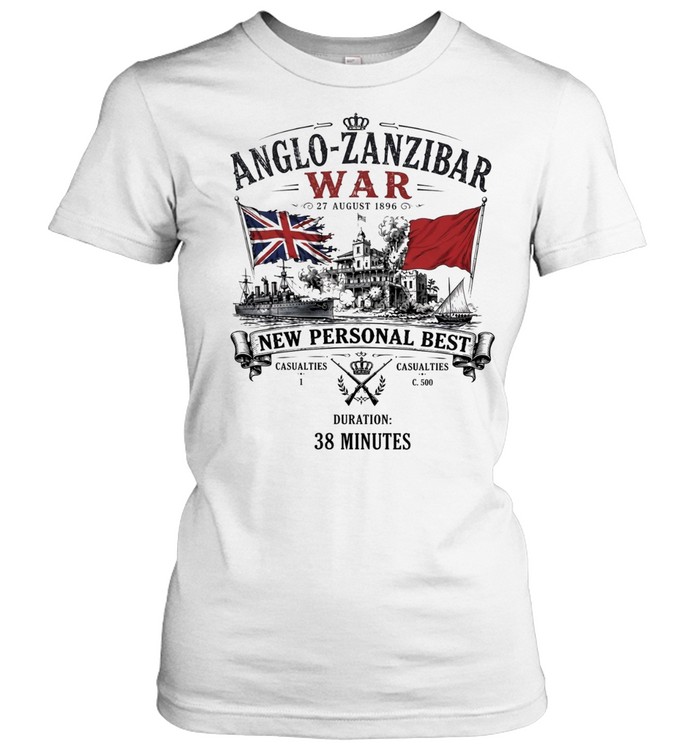 Anglo-Zanzibar war new personal best duration 38 minutes Women T-Shirt