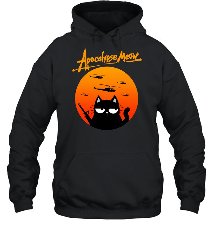 Apocalypse Meow Military Cat Parody Hoodie