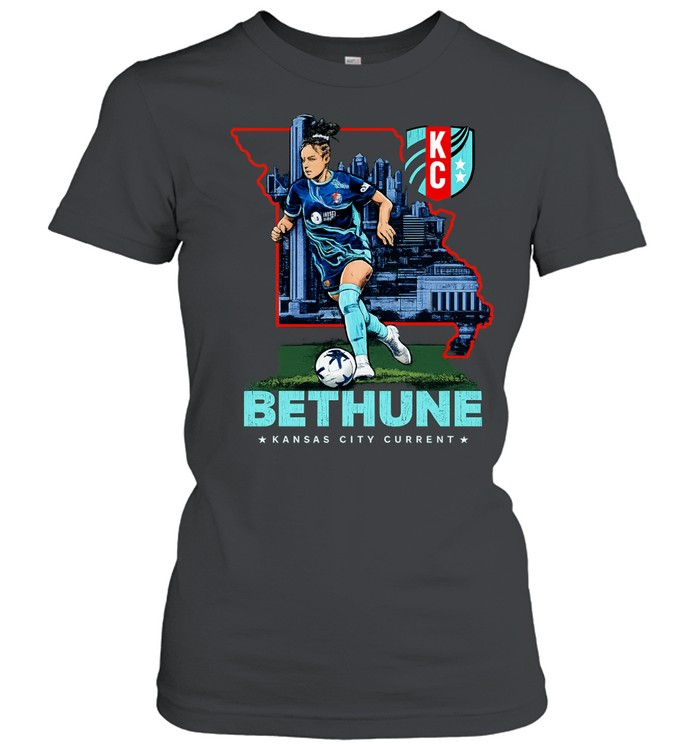Bethune Kansas City Current soccer skyline Women T-Shirt