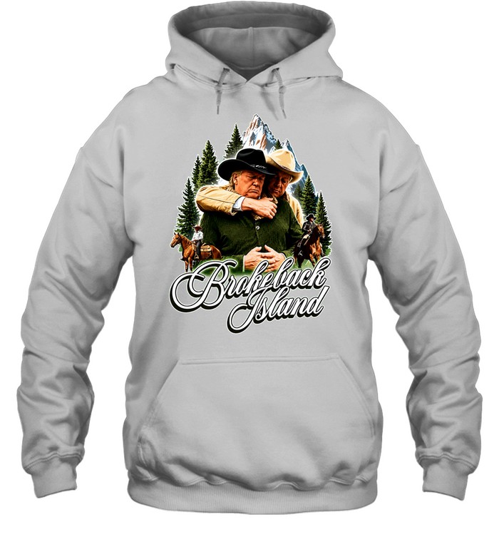 Bill Clinton And Donald Trump Brokeback Island funny Hoodie