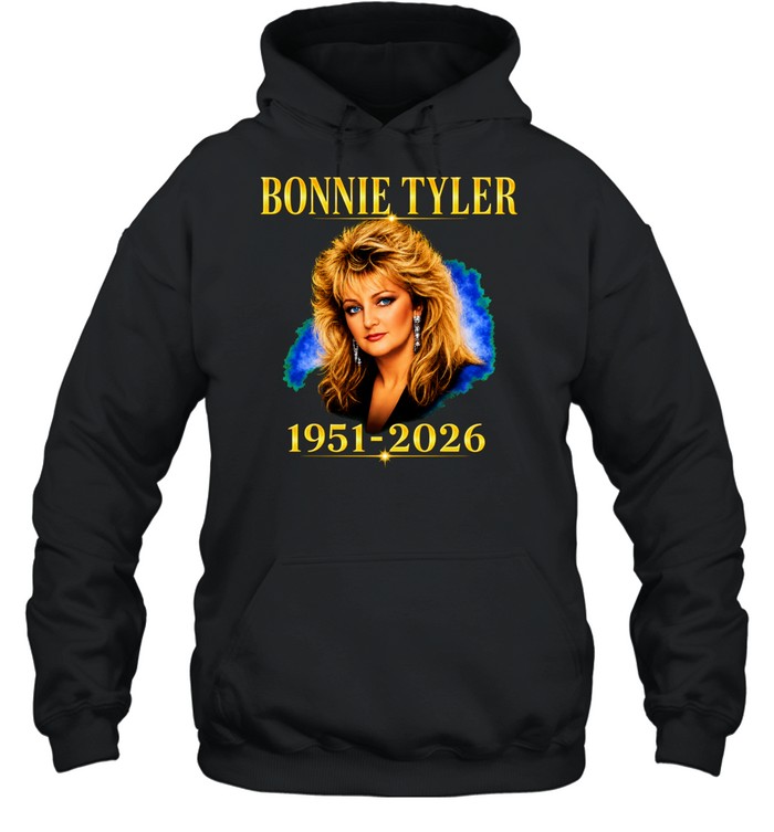 Bonnie Tyler 1951-2026 Singer Tribute Hoodie