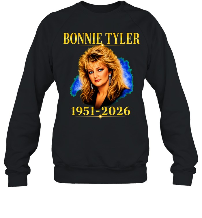 Bonnie Tyler 1951-2026 Singer Tribute Sweatshirt