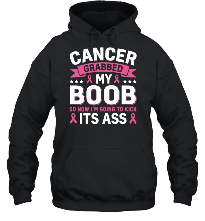 Cancer Awareness Graphic Kick Its Ass Hoodie