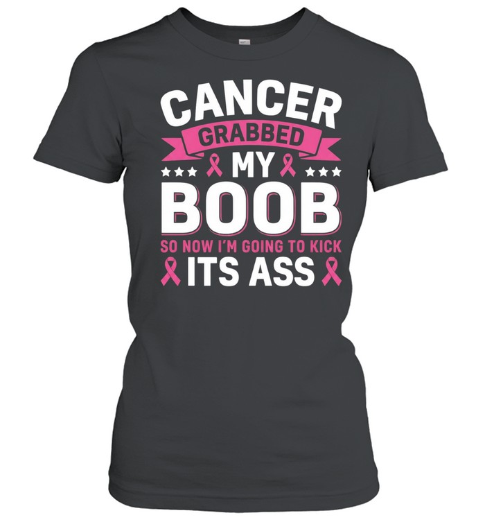Cancer Awareness Graphic Kick Its Ass Women T-Shirt