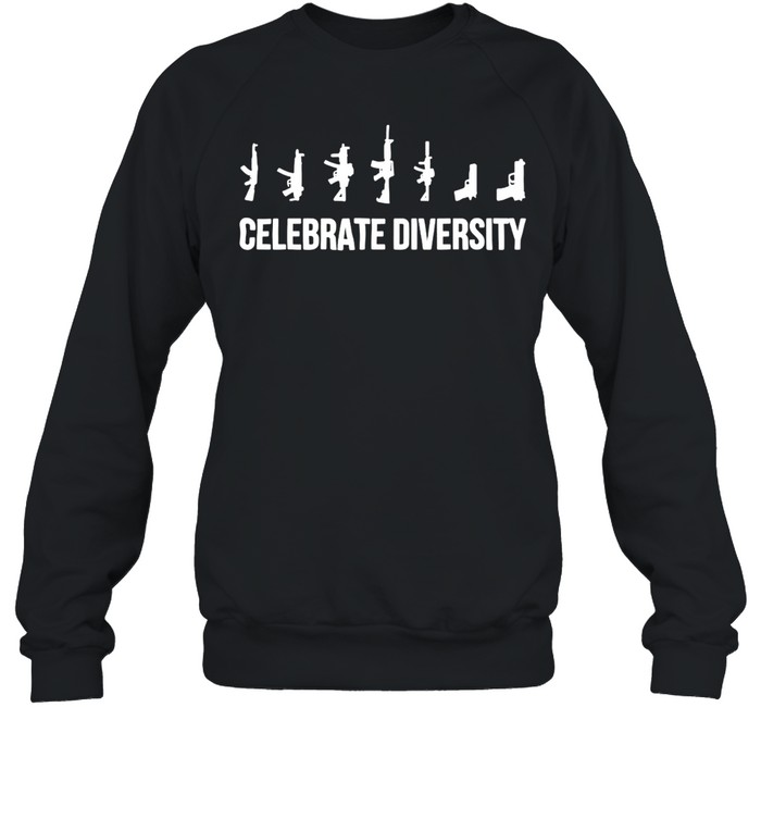 Celebrate Diversity Gun Silhouette firearms Sweatshirt