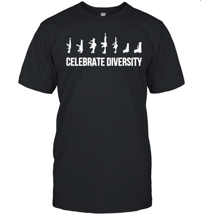 Celebrate Diversity Gun Silhouette firearms Unisex T-Shirt