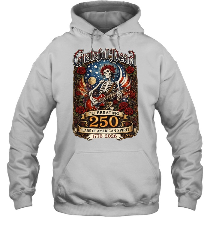 Celebrating 250 Years of American Spirit 1776 2026 Skull Hoodie