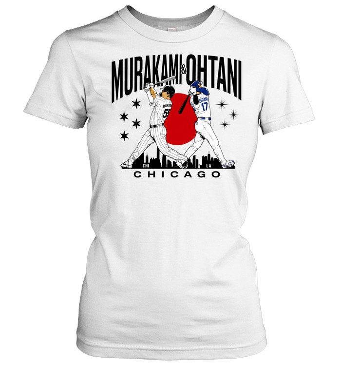 Chicago White Sox slugger swing city skyline Women T-Shirt
