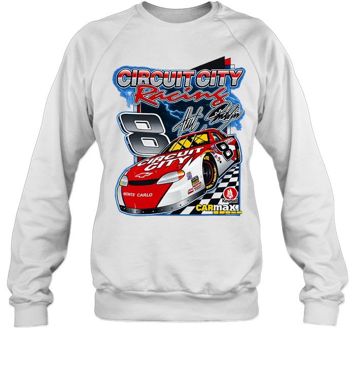 Circuit City Racing 8 Monte Carlo Chevrolet Carmax Kendall NASCAR racing Sweatshirt