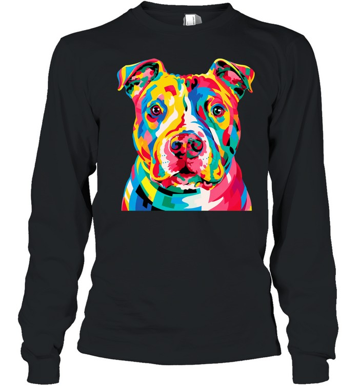 Colorful pop art pitbull Women T-Shirt