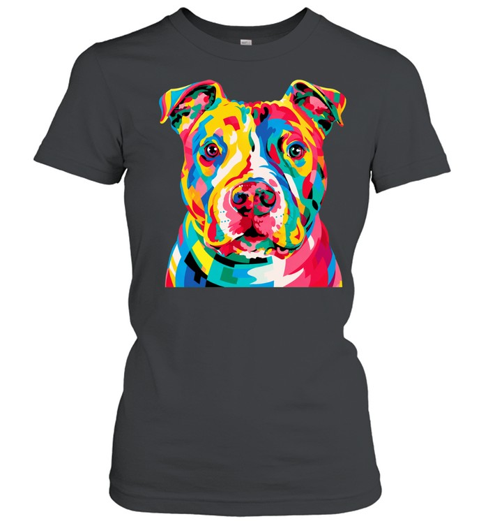 Colorful pop art pitbull Unisex T-Shirt
