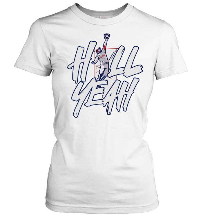 Derek Hill flying Philadelphia Phillies Hill Yeah baseball moment Women T-Shirt