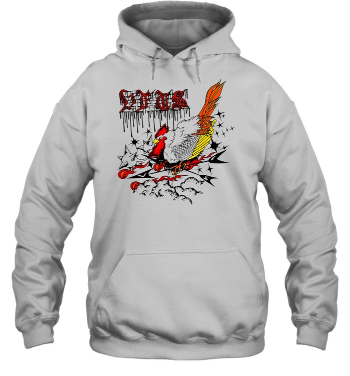 Dfts Rooster and Stars graphic streetwear Hoodie