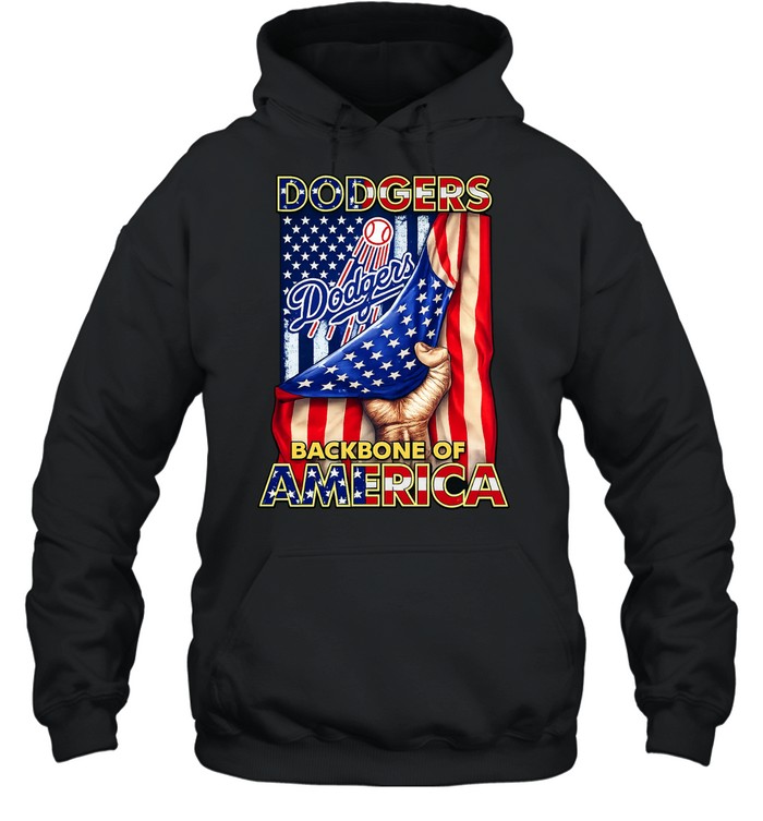 Dodgers Backbone of America baseball Hoodie