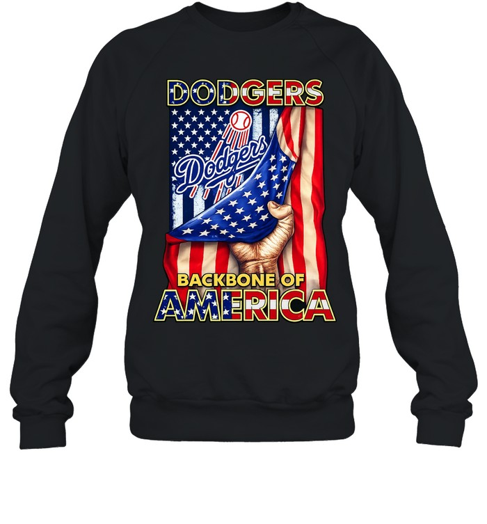 Dodgers Backbone of America baseball Sweatshirt